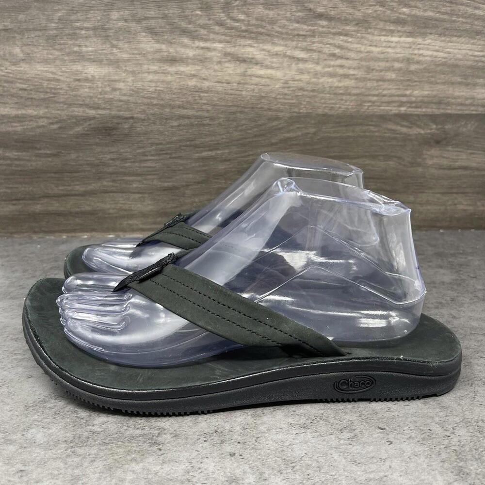 Chaco Flip Flop Sandals Womens Size 9 (40) Black Slip On Thong